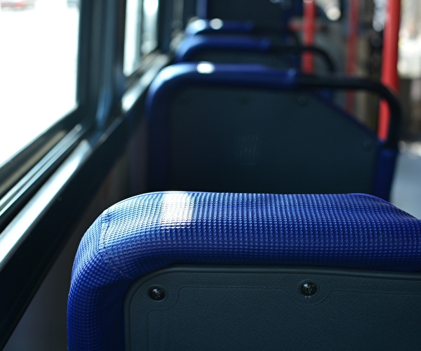 Zoom sur un siège de bus