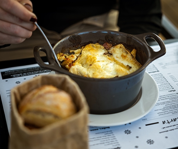 Plat typique de montagne au restaurant