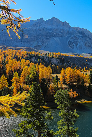 Paysage de montagne aux couleurs d'automne