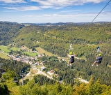 descente en tyrolienne