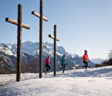 Trail hiver Chapelle des trois Croix