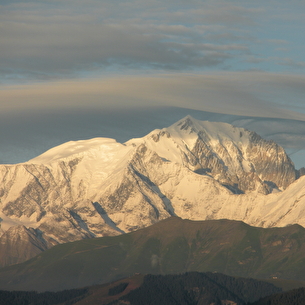Balade coucher de soleil sur le Mont-Blanc