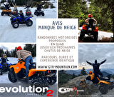 Randonnée quad hiver - échappée nocturne 1h