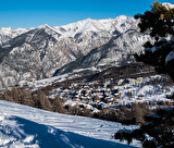 Risoul station vue depuis le domaine skiable