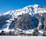Le village des Contamines et le Mont-Joly