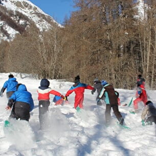 Course dans la neige