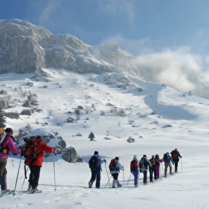 raquettes vues d'en haut