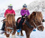Balade à poney sur neige