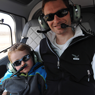 Tour en famille dans les airs