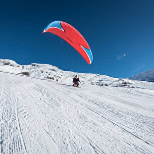 Parapente à ski avec l'ESF