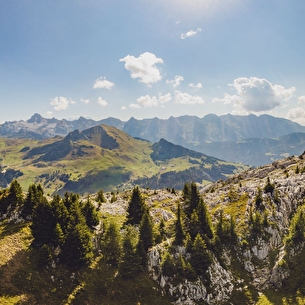 Panorama chaîne des Aravis