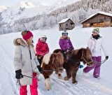 Balade à poney sur neige