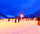 Patinage sur glace naturelle