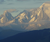 Balade coucher de soleil sur le Mont-Blanc