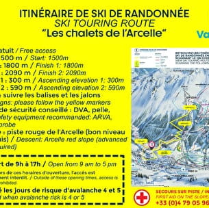 Itinéraire Les Chalets de l'Arcelle