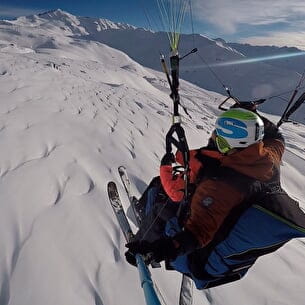 parapente valmeinier savoie france alpes