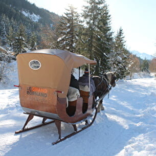 Balade en traîneau à cheval