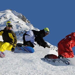 Cours collectifs de snowboard