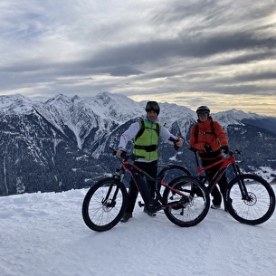 Chalet d'alpage en VTT électrique