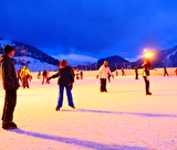 Patinage sur glace naturelle