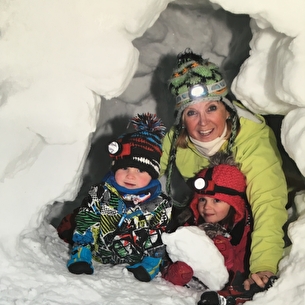 Sortie nocturne Igloo Marie et David Crockett