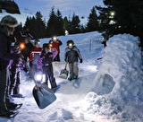 Sortie nocturne Igloo Marie et David Crockett