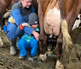 Rando à la ferme avec traite des vaches et dégustation de produis locaux