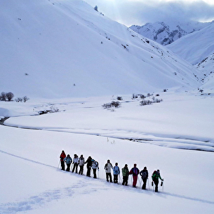 sortie en raquette à valloire - la combe des blaireaux
