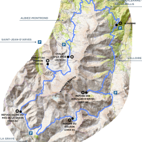 Tour des Aiguilles d'Arves - Etape 3 - Du Chalet du Perron au Col du Mollard